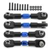 COMODO 4Pcs Adjustable Aluminum Turnbuckles for 1/10 Scale RC Cars Red or Blue(Blue) view 1