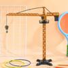 Toyvian 1:16 Diecast Crane Truck, Manual Lifting Tower Crane Model, Boy Construction Vehicles Playset for Building Site Pretend Play and Early Learning view 2