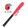 Yunmeryker Kids Foam Baseball Bat and Ball T Ball Set Lightweight Soft Handle Children Softball Baseball Bat for Game Learning, Red view 3
