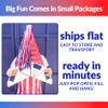 American Flag Pinata Giant 52 USA Red, White, and Blue Piata with 25-ft Rope Included America 250 Decorations, 4th of July TexMex Fun Stuff view 4