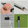 VICASKY 12pcs Safety Silicone Corner Guards and Soft Round Drawer Handle Protectors for Furniture Edge Protection, Wall Bumpers for Childproofing Cabinets in Brown and Black view 4