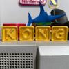 3DEXL 3D Letters for Donkey Kong Country (K O N G) Gold 2 3/4" x 2 3/4" Game Room Display view 1