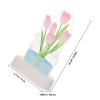 Ipetboom Tulip 3D Table Lamp Xmas Acrylic Warm Glow Bedside Decor view 2