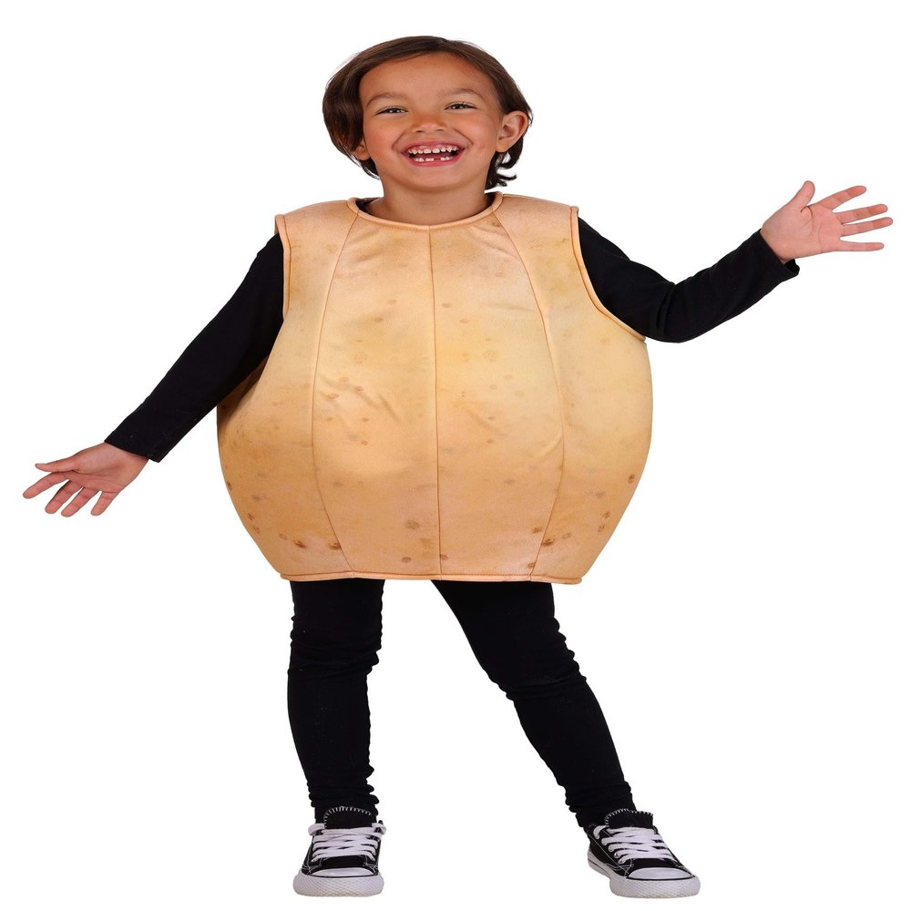 Fun Costumes Toddler Potato Halloween Costume - Pretend Play Spud Outfit - Dress Up Food Themed Tunic 2T