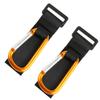 BESTonZON 2pcs Stroller Non-Slip D-Ring Hooks Gold, Multi-Purpose Adjustable Stroller Organizer Clips for Hanging Bags and Accessories view 1