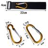 BESTonZON 2pcs Stroller Non-Slip D-Ring Hooks Gold, Multi-Purpose Adjustable Stroller Organizer Clips for Hanging Bags and Accessories view 2