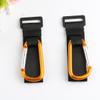 BESTonZON 2pcs Stroller Non-Slip D-Ring Hooks Gold, Multi-Purpose Adjustable Stroller Organizer Clips for Hanging Bags and Accessories view 3