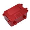 Aluminum Alloy Receiver Box ESC Electronic Tray Equipment Box for 1/10 RC Car Rock Crawler Axial SCX10 D90 D110 Chassis DIY(Red) view 1