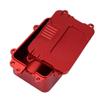Aluminum Alloy Receiver Box ESC Electronic Tray Equipment Box for 1/10 RC Car Rock Crawler Axial SCX10 D90 D110 Chassis DIY(Red) view 2