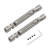 LEWAGH Transmission Shaft for MN 1/12 MN168 MN82 LC79 MN78 OP Accessories Metal Upgrade Parts Kit Rc Model Crawler Car Truck Buggy(2 PSC-Silvery) view 1