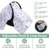 Sun Cover for Stroller Breathable Stroller Shade Extender, Protects from Dust and Snow Blu Ray Sunflower Pastel Purple view 4