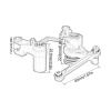 RC Parts Compatible with Traxxas for Slash 4x4 Rc Car Upgrade Parts Accessories Aluminum Steering Bellcrank and Drag Link Servo Saver Set(Gray) view 2