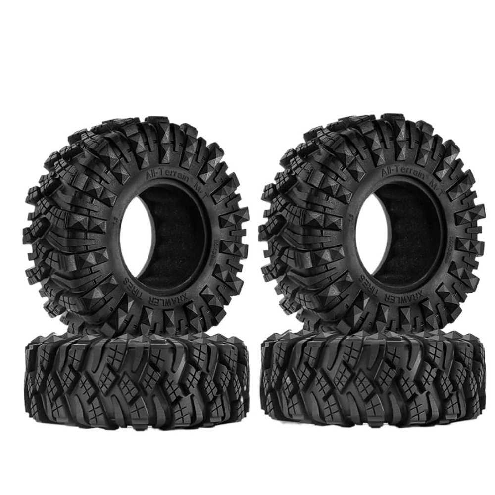 4Pcs Masonry Tires110*38MM Mud Terrain 1.9" Wheel Tires for 1/10 RC Crawler Car for Axial SCX10 Pro Capra UTB18 TRX4 Redcat (R131)