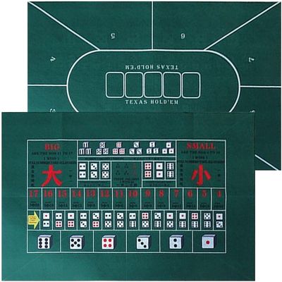 pp supm Double Sided Casino Layout Poker and Dice Game Table Mat, Vegas Style Mat for Parties, Home Entertainment, Poker Game Night