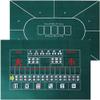 pp supm Double Sided Casino Layout Poker and Dice Game Table Mat, Vegas Style Mat for Parties, Home Entertainment, Poker Game Night view 1