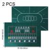pp supm Double Sided Casino Layout Poker and Dice Game Table Mat, Vegas Style Mat for Parties, Home Entertainment, Poker Game Night view 3