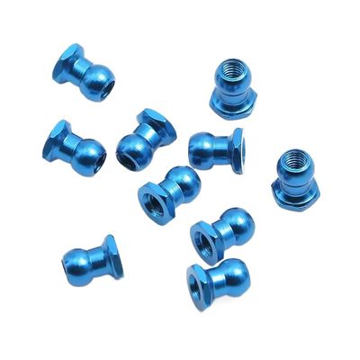 10 Pack 5mm Aluminum Ball Nuts Blue Lightweight Hardware for DIY Robotics 3D Printers and Small Mechanical Assemblies