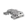 RC Automobiles Parts For Traxxas For TRX-4 G500 1/10 Aluminum Gearbox Mount Base Chassis Skid Plate Remote Control Crawler Car Upgrade Parts(Silver) view 2