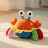 KiBcsLic Musical Stuffed Toy Musical Scuttling Crustacean Toy Gnaw Stuffed Animal for Crawlers, Young Children, Stomach Time, Frog view 2