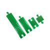 Flexible Train Track Pack | Flexi Railway Expansion Set for Wooden Train Layouts (Green, Full Set) view 1