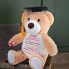 A Little Hug from Heaven on Your Graduation Teddy Bear 2026, Personalized Memorial Graduation Bear 2026, A Hug from Heaven, Custom Sympathy Stuffed Animal Plush Gift for Grandkids from Grandma Grandpa view 3