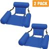 2-Pack Inflatable Water Chair Pool Float Lounges for Adults, Adjustable Reclining Fabric Sling Design with Headrest & Armrests, for Pool, Lake, River view 2