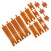 Flexible Train Track Pack | Flexi Railway Expansion Set for Wooden Train Layouts (Orange, Giga Set) view 1