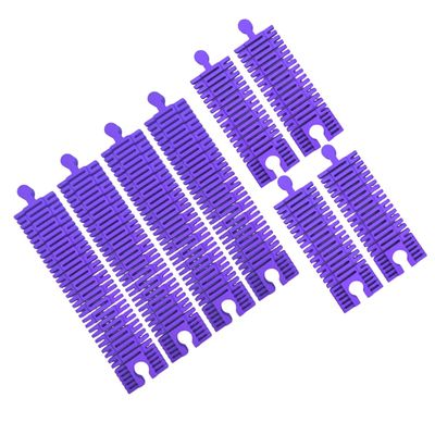 Flexible Train Track Pack | Flexi Railway Expansion Set for Wooden Train Layouts (Purple, Mega Set)