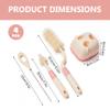 Baby Bottle Brush Set with Stand - 3-Piece Silicone Bottle Brush Kit for Bottles, Nipples, Straws | BeigeSilicone BrushSilicone Baby BrushBottle with Stand view 3