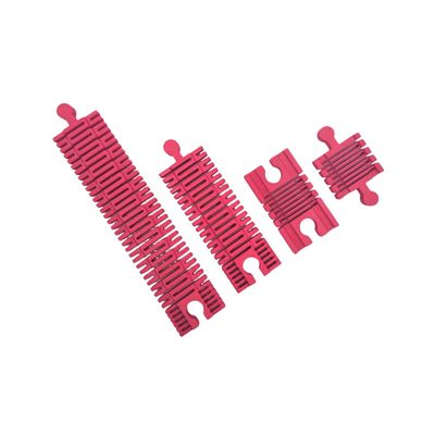 Flexible Train Track Pack | Flexi Railway Expansion Set for Wooden Train Layouts (Pink, Full Set)