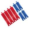 Flexible Train Track Pack | Flexi Railway Expansion Set for Wooden Train Layouts (Rainbow Mix, Mega Set) view 1