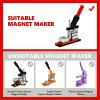 100 Sets Fridge Magnet Maker Supplies Square Magnets Parts, Including Metal lid, Transparent Film, Acrylic/Cardboard, Rubber Magnets A:Acrylic-53x80mm(2.1x3.2inch) view 3