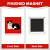 100 Sets Fridge Magnet Maker Supplies Square Magnets Parts, Including Metal lid, Transparent Film, Acrylic/Cardboard, Rubber Magnets A:Acrylic-53x80mm(2.1x3.2inch) view 4