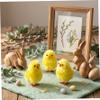 Ameble 6Pcs Baby Chicks Fluffy Mini Chicks for Easter Crafts Bonnet & Basket Decorations 4cm Plush Chick Ornaments Baby Easter Decor Chick Mini EAS view 2