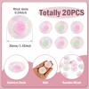 30 Pcs Plastic Miniature Plates Mini Miniature Kitchen Plates Cute Tableware Tray Dishes Ornaments for Landscape Fairy House Garden Tea Party Decor view 2