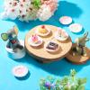 30 Pcs Plastic Miniature Plates Mini Miniature Kitchen Plates Cute Tableware Tray Dishes Ornaments for Landscape Fairy House Garden Tea Party Decor view 3