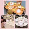 30 Pcs Resin Miniature Plates Dishes Miniature Dollhouse Accessories, Mini Kitchen Plates Tableware Tray Dollhouse Ornaments for Landscape Garden Tea Party Decor view 4