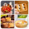 24 Pcs Miniature Dollhouse Accessories, Miniature Kitchen Basket Food Trays Cute Tableware Dishes Dollhouse Ornaments for Landscape Dollhouse Garden Tea Party Decor view 4