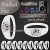 40 Pcs Sound Activated LED Light Up Bracelets Glow Bracelets Glow in the Dark Party Supplies Flashing Wristband for Wedding, Birthday Party Favors, Concert, New Year, Carnival, Raves (40, White) view 3