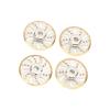 Qinlorgo RC Counter Weight Brake Disc, Brass Wheel Weights, Hex Adapter with Precise Size Control, Ideal for Axial SCX24 C10 1/24 RC Car view 4
