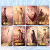ZHQGYN Pink Victorian Tarot Deck, 78 Illustrated Tarot Cards for Beginners, Romantic Style Tarot Deck Durable Cards with Guide Book, Divination and Spiritual Growth Tool view 4