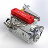 Engine Model Kit that Works for Adults, L4-26CC Miniature OHV Inline 4-Cylinder 4-Stroke Water Cooled Engine DIY Assembly Model Kit for RC Car & Display Collection (Pre-Assembled Version) view 3
