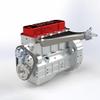 Engine Model Kit that Works for Adults, L4-26CC Miniature OHV Inline 4-Cylinder 4-Stroke Water Cooled Engine DIY Assembly Model Kit for RC Car & Display Collection (Pre-Assembled Version) view 4