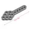 Cocoarm RC Car Mount Plate, 4pcs Set, Adjustable Durable, Metal Shock Damper Mount, for 1/10 Scale RC Crawler, 51mm (Ti Color) view 3