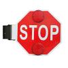 18 Stop Sign, Dc 12v/24v, 1/2/4 Pcs,Public Traffic Safety Led Flashing School Bus Stop Light Sign, Electric School Bus Stop Signs 1Pcs-12V view 1