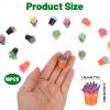 16Pcs Mini Plants for Miniature Dollhouse, Artificial Miniature Flowers Plant Tiny Bonsai Model, Mini Flowerpot Fake Succulent Doll House Small Desktop Decorative Miniatures Flower for Dollhouse Plant view 3