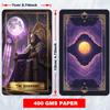 ZHQGYN Purple Moon Tarot Deck, 78-Card Dark Fantasy Set with Companion Guide, Gothic Violet Moon Theme, for Beginners and Experienced Readers, Purple Moon Tarot Deck, Dark Fantasy Tarot view 2