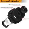 0.7" Beadlock Wheels and Tires 40 * 16mm Set Replacement for Axial SCX30 Upgrades 1/30 RC Crawler Car Ford Bronco K10 Ascent-32, CNC Machined Aluminum, with Foam Inserts, Black view 3