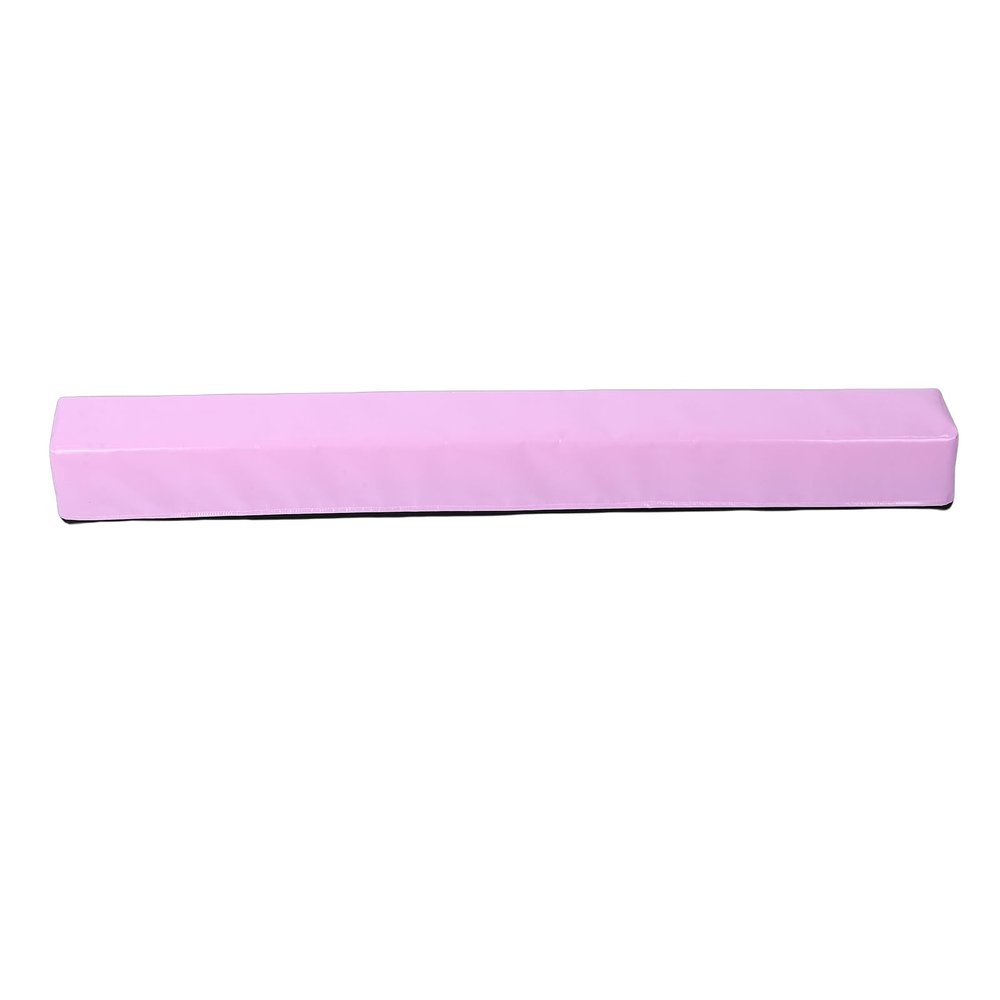 Ycauty Foldable Balance Beam for Gymnastics - Non-slip Beam for Home Training (Pink)