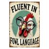 EVRISIGN 300 Pieces Jigsaw Puzzles for Adults, Fluent in Fowl Language Funny Chicken Art Puzzle, Stress Relief Concentration Training Brain Teaser Puzzle 15.7x11 Inch view 1